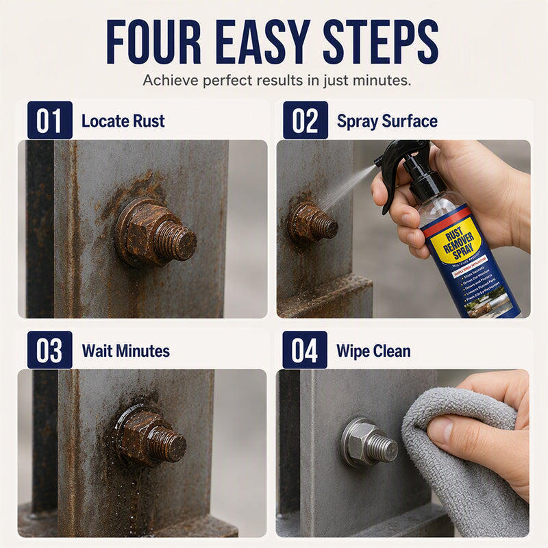 🥳2026 HOT SALE🥳💞50K+ SOLD!🛢️✨ 50% OFF! Multi‑Purpose Rust Remover Spray & Lubricant – Removes rust & lubricates in one go. Restores metal parts fast – no more squeaky tools! 🔧💪