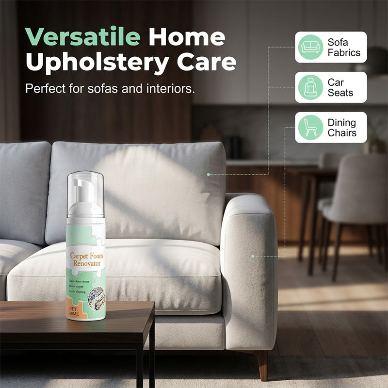 🥳2026 HOT SALE🥳💞50K+ SOLD! ✨🧽 50% OFF! Waterless Carpet Cleaning Foam – Instant stain lift, no wet mess. Advanced micro‑foam penetrates deep – just foam & wipe! 🏠💨