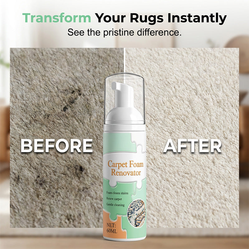 🥳2026 HOT SALE🥳💞50K+ SOLD! ✨🧽 50% OFF! Waterless Carpet Cleaning Foam – Instant stain lift, no wet mess. Advanced micro‑foam penetrates deep – just foam & wipe! 🏠💨