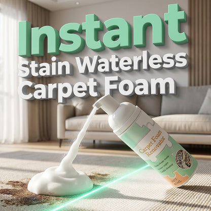 🥳2026 HOT SALE🥳💞50K+ SOLD! ✨🧽 50% OFF! Waterless Carpet Cleaning Foam – Instant stain lift, no wet mess. Advanced micro‑foam penetrates deep – just foam & wipe! 🏠💨