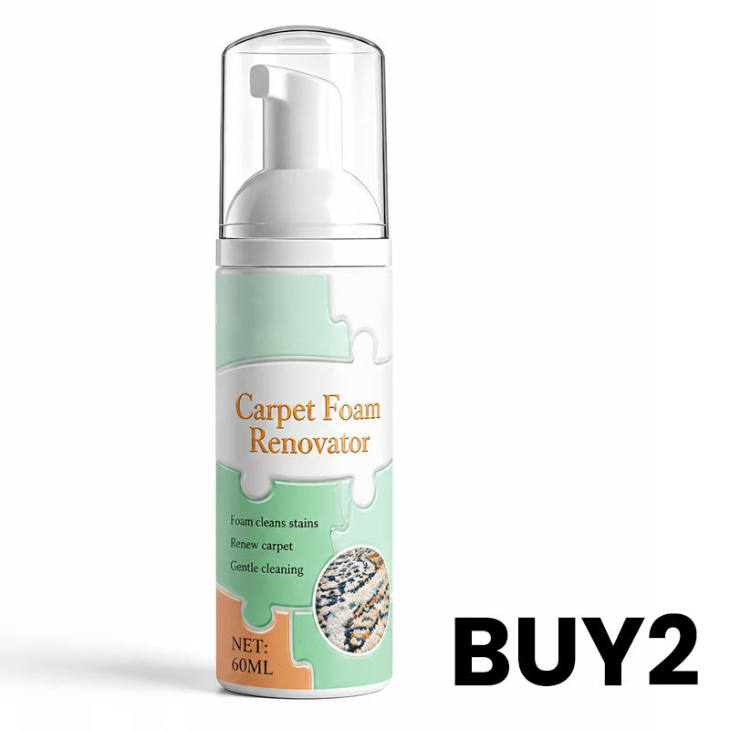 🥳2026 HOT SALE🥳💞50K+ SOLD! ✨🧽 50% OFF! Waterless Carpet Cleaning Foam – Instant stain lift, no wet mess. Advanced micro‑foam penetrates deep – just foam & wipe! 🏠💨