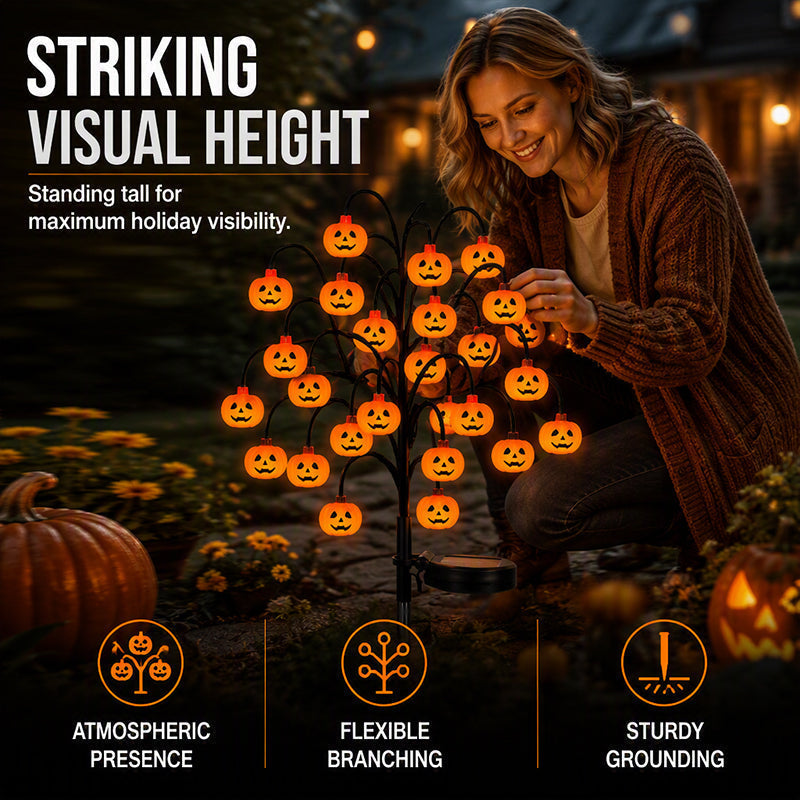 🥳2026 HOT SALE🥳💞10K+ SOLD! 🎃☀️ 50% OFF! Pumpkin Solar Lights – 76cm tall, solar powered & weatherproof. Glows warmly after dark – perfect for Halloween garden & pathway décor! 🏡✨