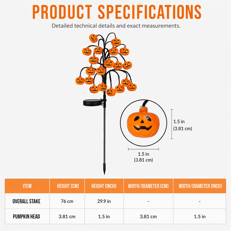 🥳2026 HOT SALE🥳💞10K+ SOLD! 🎃☀️ 50% OFF! Pumpkin Solar Lights – 76cm tall, solar powered & weatherproof. Glows warmly after dark – perfect for Halloween garden & pathway décor! 🏡✨
