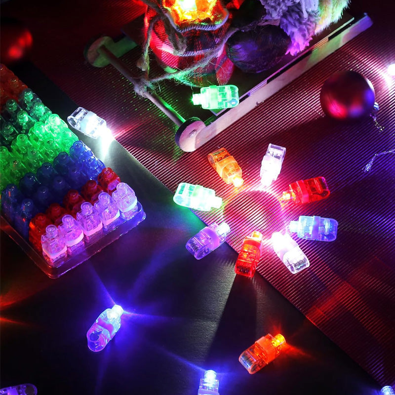 🥳2026 HOT SALE🥳💞50K+ SOLD! 🎉💡 50% OFF! Mini Colorful LED Finger Lights – Bright multi‑color glow, one‑touch on/off. Soft elastic band fits comfortably – from £6.99 – perfect for parties, concerts & kids’ play! 🎶✨