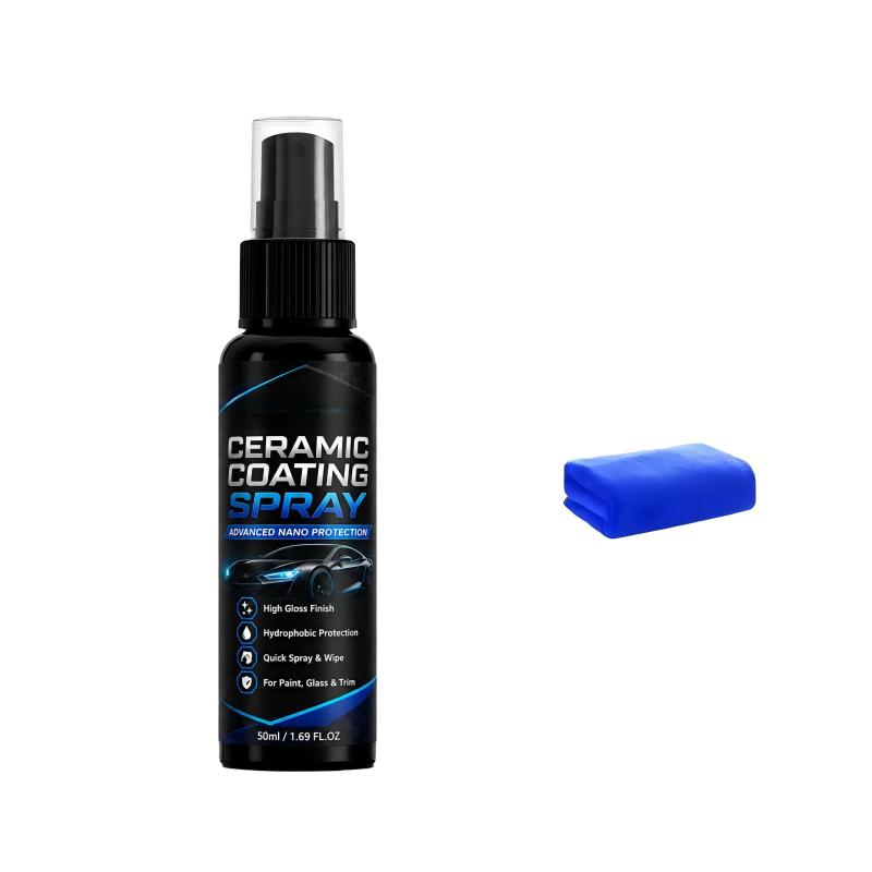 🥳2026 HOT SALE🥳💞50K+ SOLD! 🚗✨ 50% OFF! Nano Ceramic Coating Spray – Hydrophobic barrier repels rain & mud, restores deep mirror-like gloss. Paint, glass & wheels – one spray, showroom shine! 🛡️💎