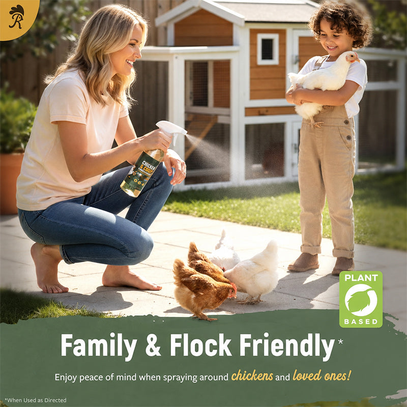 🥳2026 HOT SALE🥳💞50K+ SOLD! ⚡🐔 Natural Coop Spray – lemongrass & peppermint formula repels mites, lice & flies. Neutralises odours fast. Safe for hens & coops! 🌿✅