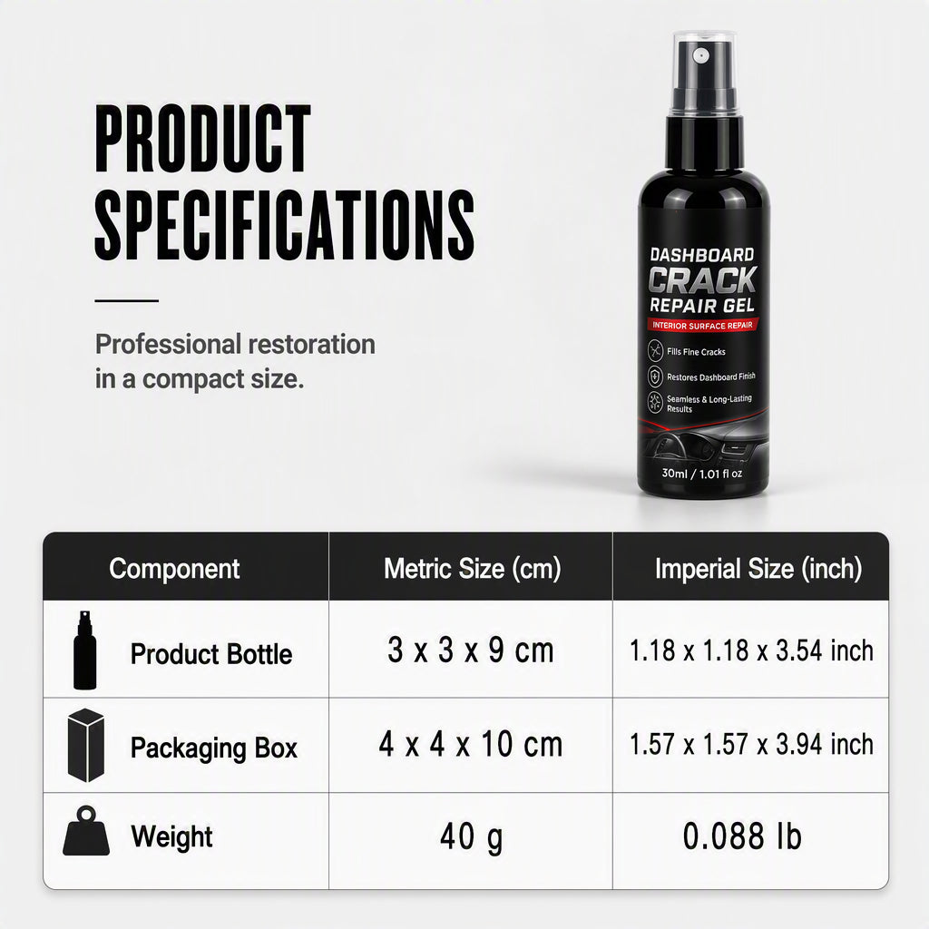 🥳2026 HOT SALE🥳💞50K+ SOLD!🛡️✨ 50% OFF! Professional Car Dashboard Crack Repair Gel – Fills cracks seamlessly, blends with original texture. UV defense prevents sun damage – restore your dashboard like new! 🚗💎