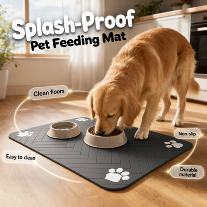 🥳2026 HOT SALE🥳💞50K+ SOLD! 🐾✨ 50% OFF! Easy-Clean Pet Feeding Mat – Splash-proof, mess-controlling design. Fast-clean surface – no more scattered kibble & drips! From £6.99! Keep feeding areas neat every day! 🧼💪