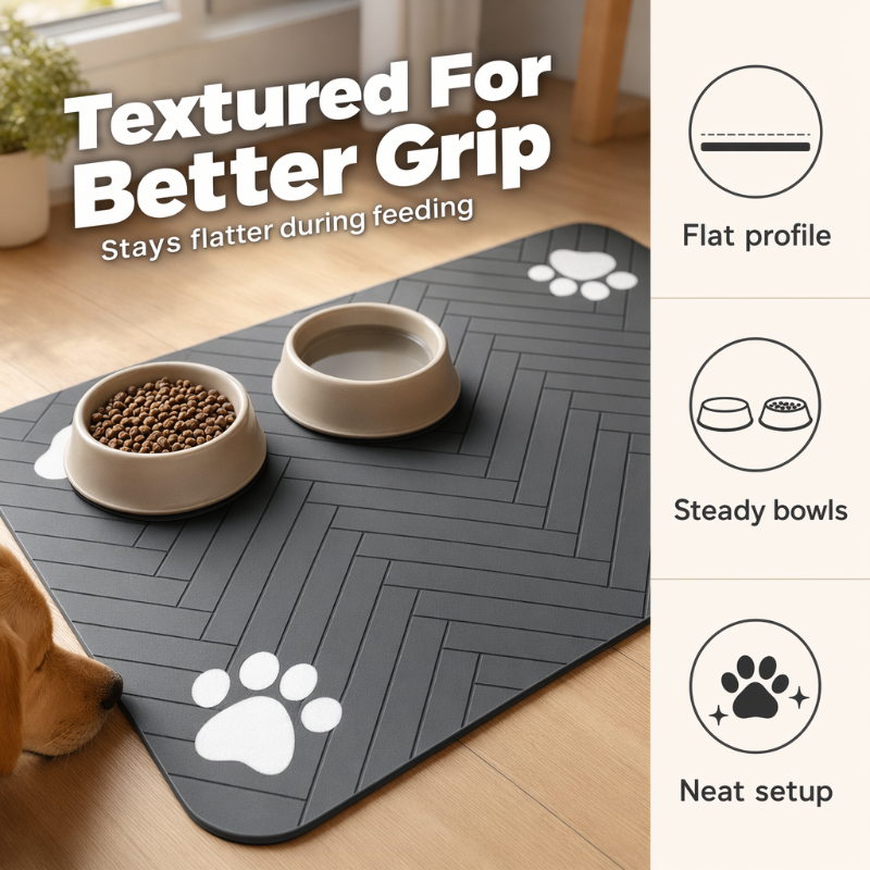 🥳2026 HOT SALE🥳💞50K+ SOLD! 🐾✨ 50% OFF! Easy-Clean Pet Feeding Mat – Splash-proof, mess-controlling design. Fast-clean surface – no more scattered kibble & drips! From £6.99! Keep feeding areas neat every day! 🧼💪