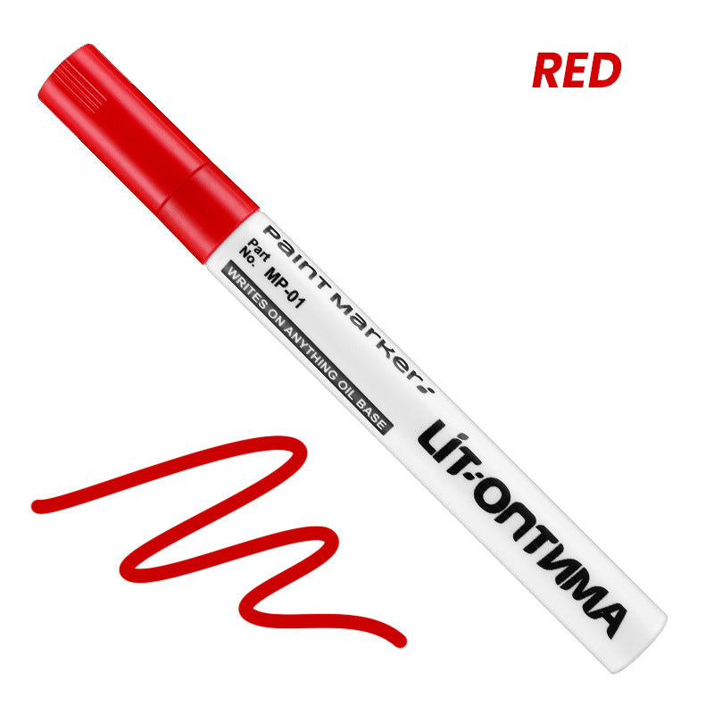 🥳2026 HOT SALE🥳💞50K+ SOLD! ✏️🔧 50% OFF! Oil-Based Waterproof Tire Marker Pen – 12 vibrant colors, waterproof & fade‑resistant. Perfect for tires, metal, glass & DIY crafts – bold marks that last! 🎨🚗