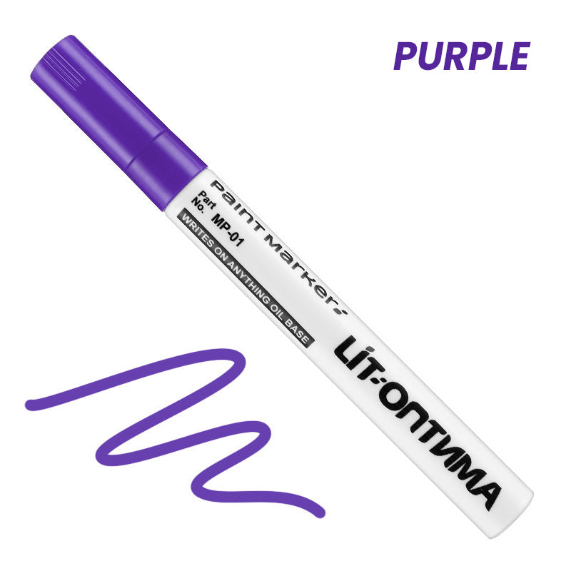 🥳2026 HOT SALE🥳💞50K+ SOLD! ✏️🔧 50% OFF! Oil-Based Waterproof Tire Marker Pen – 12 vibrant colors, waterproof & fade‑resistant. Perfect for tires, metal, glass & DIY crafts – bold marks that last! 🎨🚗