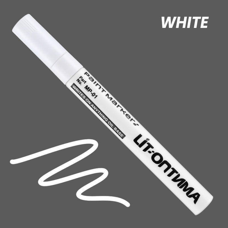 🥳2026 HOT SALE🥳💞50K+ SOLD! ✏️🔧 50% OFF! Oil-Based Waterproof Tire Marker Pen – 12 vibrant colors, waterproof & fade‑resistant. Perfect for tires, metal, glass & DIY crafts – bold marks that last! 🎨🚗