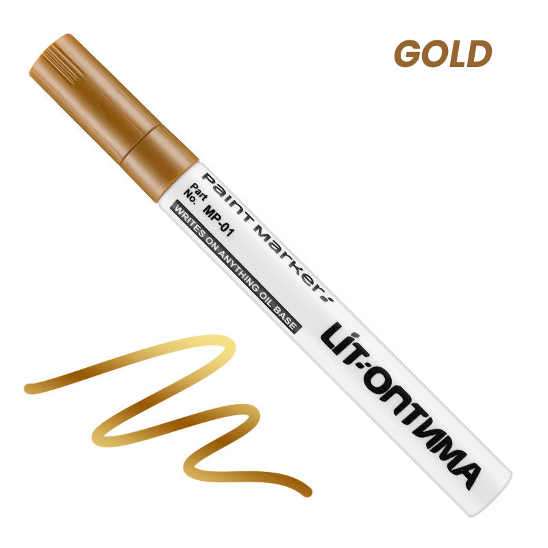 🥳2026 HOT SALE🥳💞50K+ SOLD! ✏️🔧 50% OFF! Oil-Based Waterproof Tire Marker Pen – 12 vibrant colors, waterproof & fade‑resistant. Perfect for tires, metal, glass & DIY crafts – bold marks that last! 🎨🚗