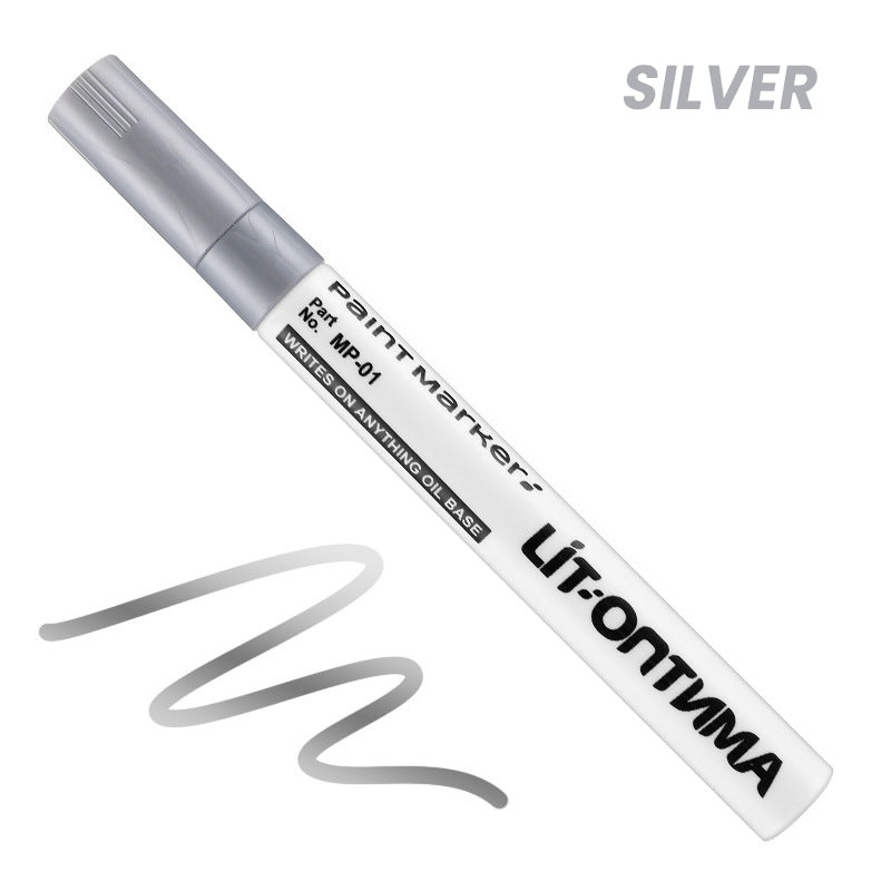 🥳2026 HOT SALE🥳💞50K+ SOLD! ✏️🔧 50% OFF! Oil-Based Waterproof Tire Marker Pen – 12 vibrant colors, waterproof & fade‑resistant. Perfect for tires, metal, glass & DIY crafts – bold marks that last! 🎨🚗