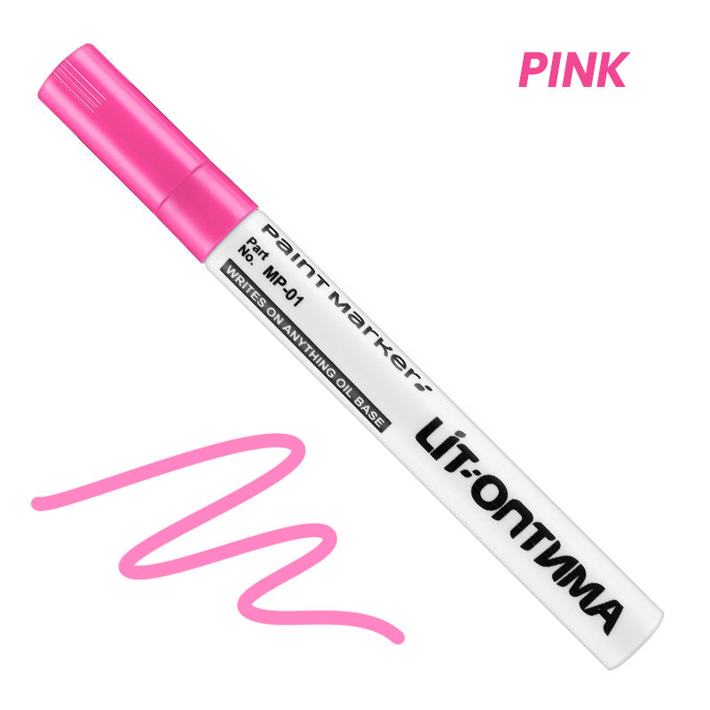 🥳2026 HOT SALE🥳💞50K+ SOLD! ✏️🔧 50% OFF! Oil-Based Waterproof Tire Marker Pen – 12 vibrant colors, waterproof & fade‑resistant. Perfect for tires, metal, glass & DIY crafts – bold marks that last! 🎨🚗