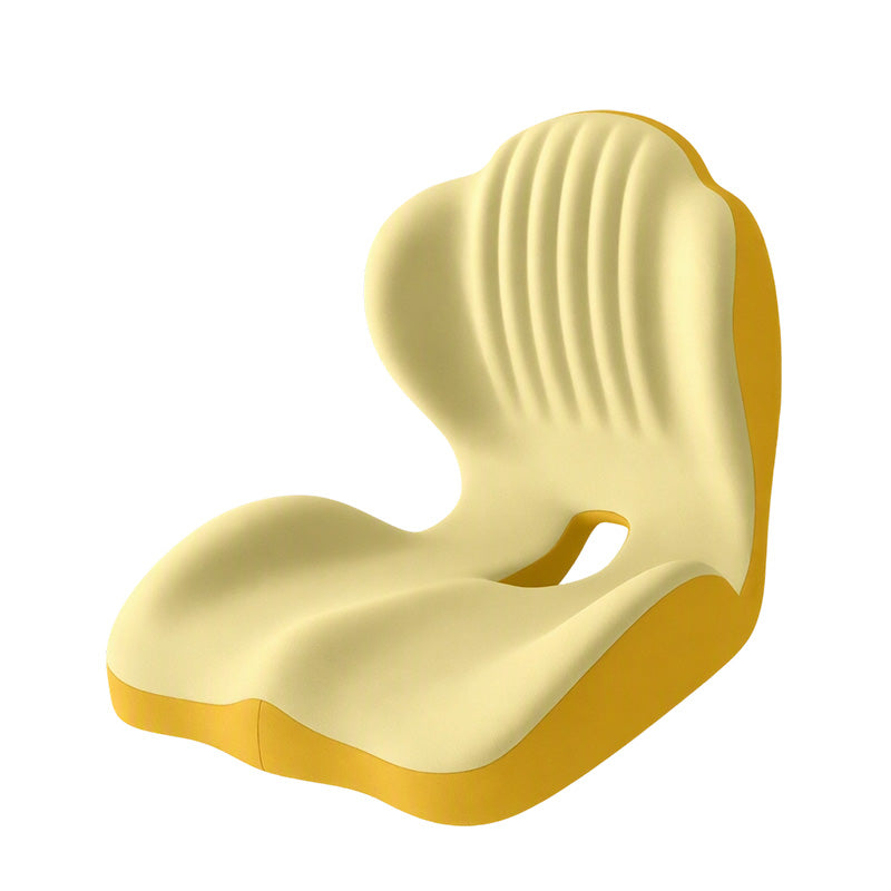 🥳2026 HOT SALE🥳💞50K+ SOLD! 🪑✨ 50% OFF! Ergonomic Memory Foam Seat Cushion – integrated back support relieves lumbar pain. Breathable milk silk for office, car & home comfort! 🛡️✅