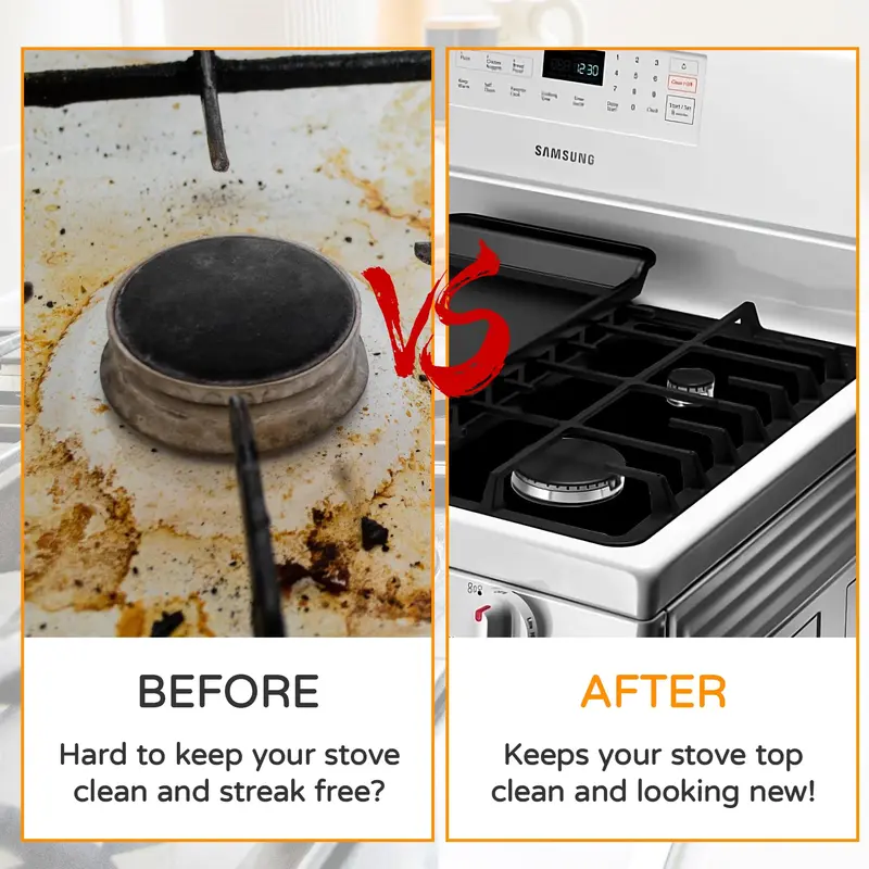 🥳2026 HOT SALE🥳💞50K+ SOLD! 🔥✨ 50% OFF! Reusable Gas Stove Burner Protectors – Non-stick Teflon coating, heat-resistant to 260°C. Spills wipe clean in seconds – dishwasher safe! From £6.99! Keep your stove looking new! 🧼💪
