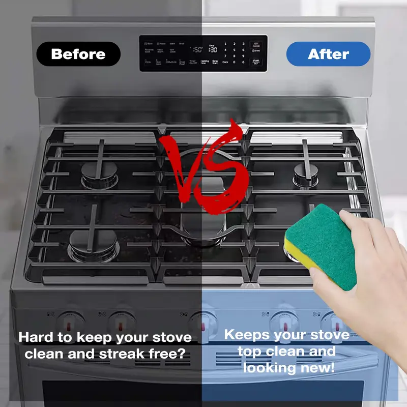 🥳2026 HOT SALE🥳💞50K+ SOLD! 🔥✨ 50% OFF! Reusable Gas Stove Burner Protectors – Non-stick Teflon coating, heat-resistant to 260°C. Spills wipe clean in seconds – dishwasher safe! From £6.99! Keep your stove looking new! 🧼💪