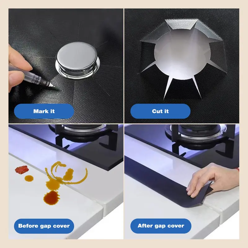 🥳2026 HOT SALE🥳💞50K+ SOLD! 🔥✨ 50% OFF! Reusable Gas Stove Burner Protectors – Non-stick Teflon coating, heat-resistant to 260°C. Spills wipe clean in seconds – dishwasher safe! From £6.99! Keep your stove looking new! 🧼💪