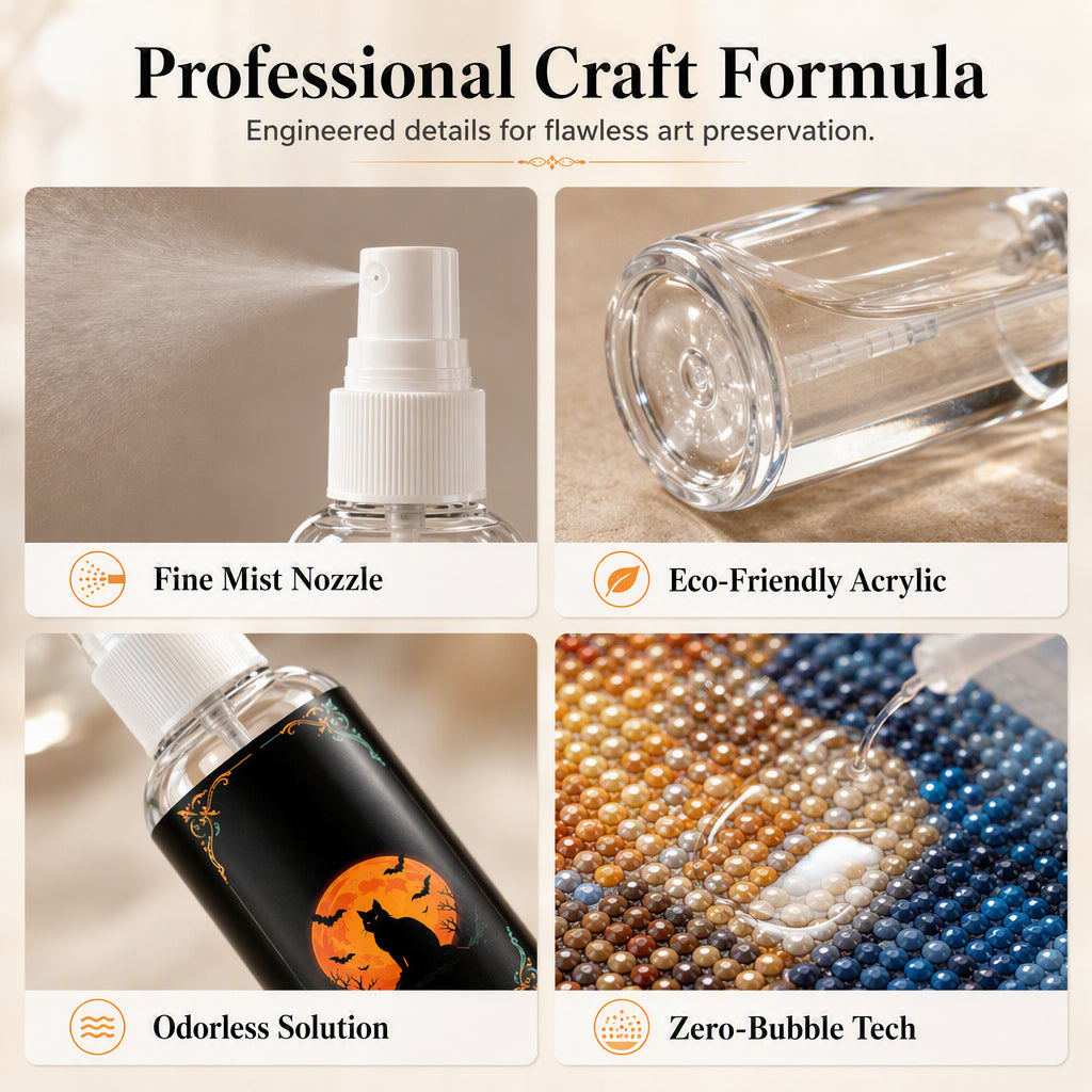 🥳2026 HOT SALE🥳💞50K+ SOLD!🎨✨ 50% OFF! Brighter Finish Sealer Spray – Crystal clear coating locks in sparkle, protects from UV & dust. Perfect for diamond paintings, resin art & crafts – keep your work shining for years! 🛡️💎