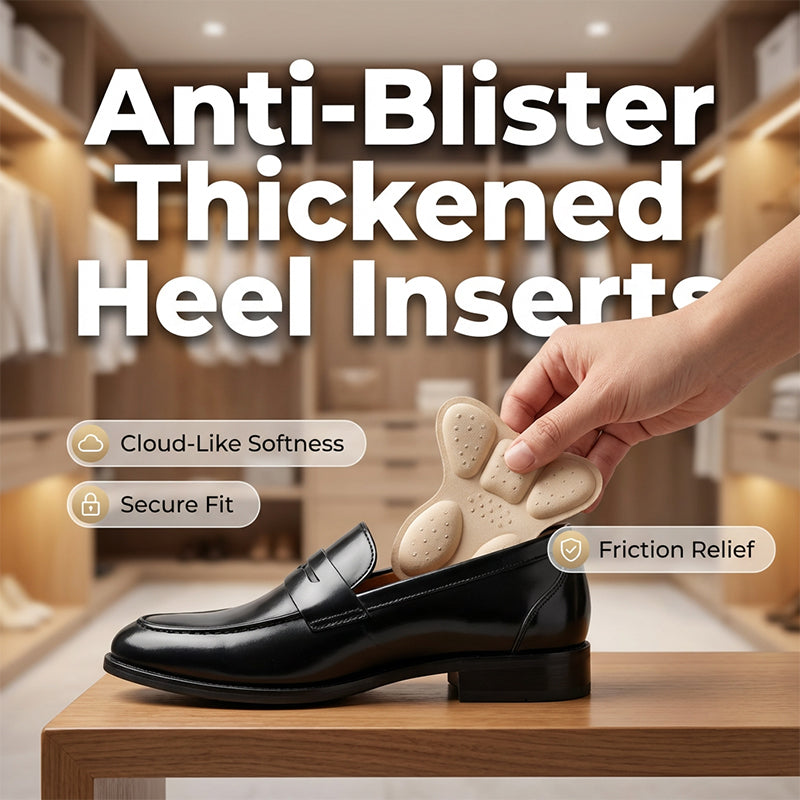 🥳2026 HOT SALE🥳💞50K+ SOLD! 🦶✨ 50% OFF! Thickened Anti‑Blister Heel Inserts – Soft breathable fabric, dotted texture for airflow. Instantly fixes loose shoes – prevents rubbing & blisters all day long! 👟💪