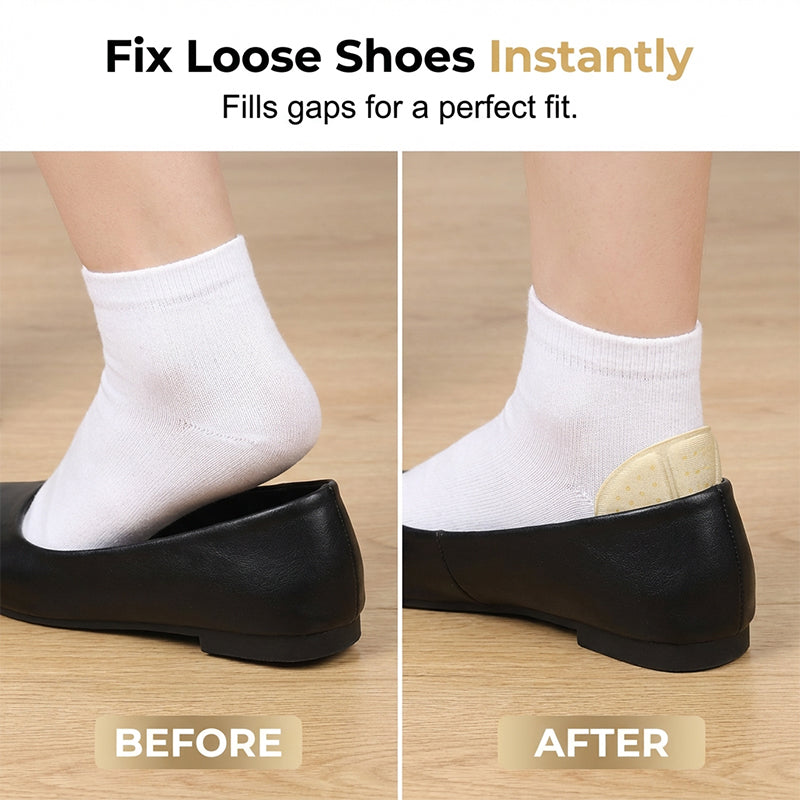 🥳2026 HOT SALE🥳💞50K+ SOLD! 🦶✨ 50% OFF! Thickened Anti‑Blister Heel Inserts – Soft breathable fabric, dotted texture for airflow. Instantly fixes loose shoes – prevents rubbing & blisters all day long! 👟💪