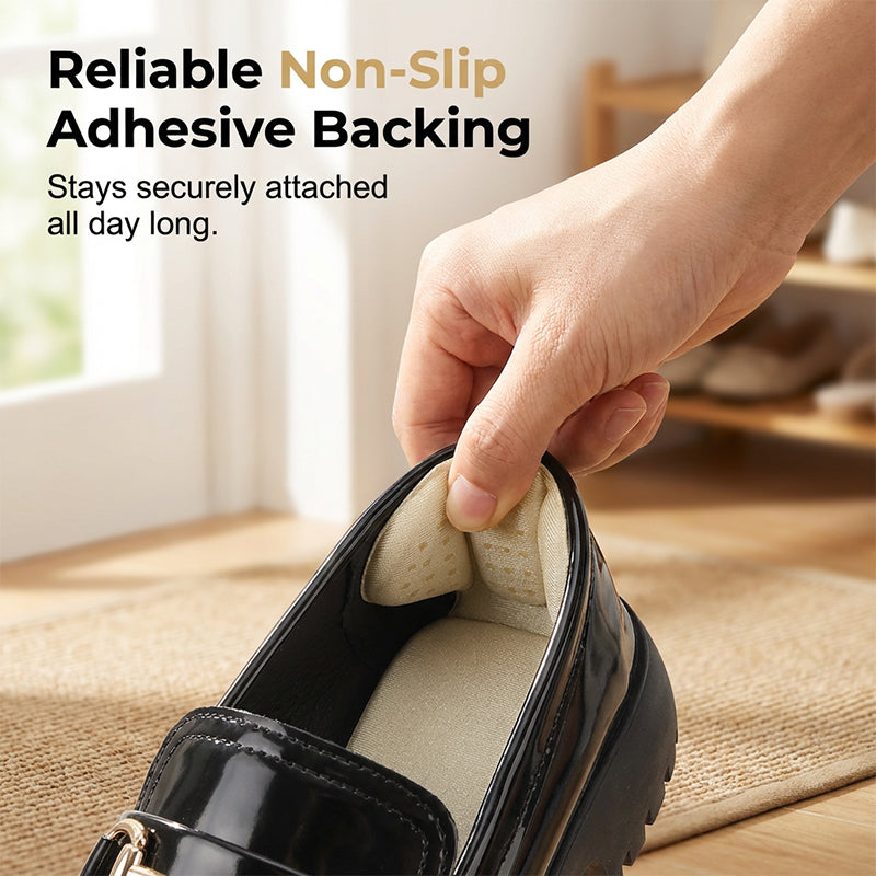 🥳2026 HOT SALE🥳💞50K+ SOLD! 🦶✨ 50% OFF! Thickened Anti‑Blister Heel Inserts – Soft breathable fabric, dotted texture for airflow. Instantly fixes loose shoes – prevents rubbing & blisters all day long! 👟💪