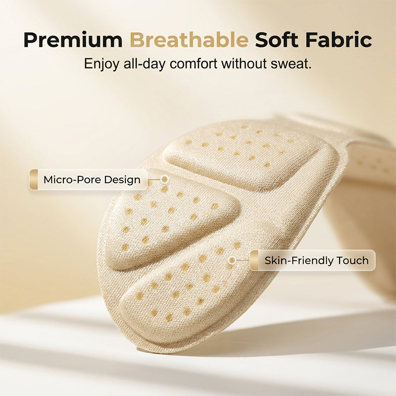 🥳2026 HOT SALE🥳💞50K+ SOLD! 🦶✨ 50% OFF! Thickened Anti‑Blister Heel Inserts – Soft breathable fabric, dotted texture for airflow. Instantly fixes loose shoes – prevents rubbing & blisters all day long! 👟💪