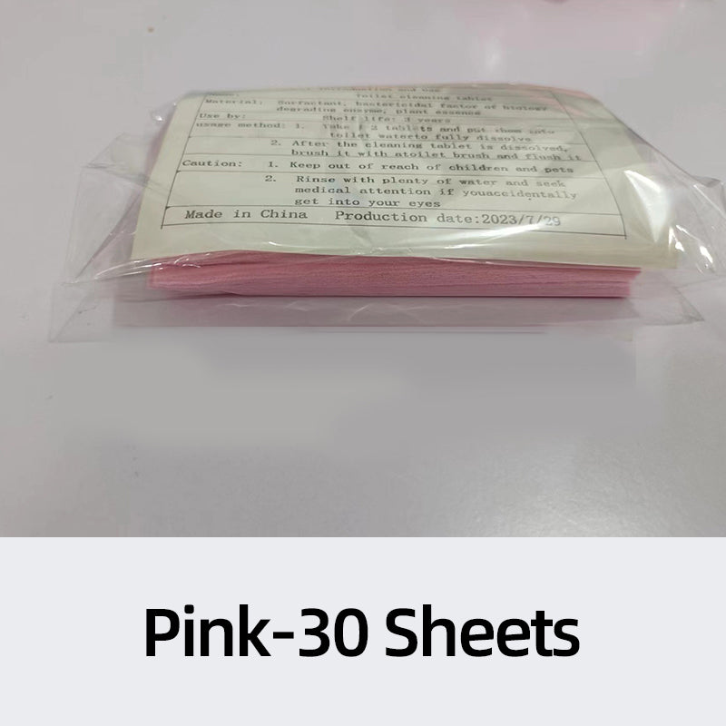 🚽 Quick-Dissolving Biodegradable Toilet Cleaning Sheets