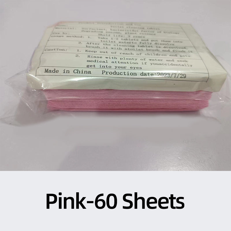🚽 Quick-Dissolving Biodegradable Toilet Cleaning Sheets