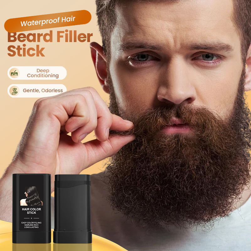 🥳2026 HOT SALE🥳💞50K+ SOLD! 🧔✨ 50% OFF! Waterproof Hair & Beard Filler Stick – instant grey coverage, comb-in applicator, gentle & long-lasting. Fill sparse beard & hairline naturally! 🛡️✅