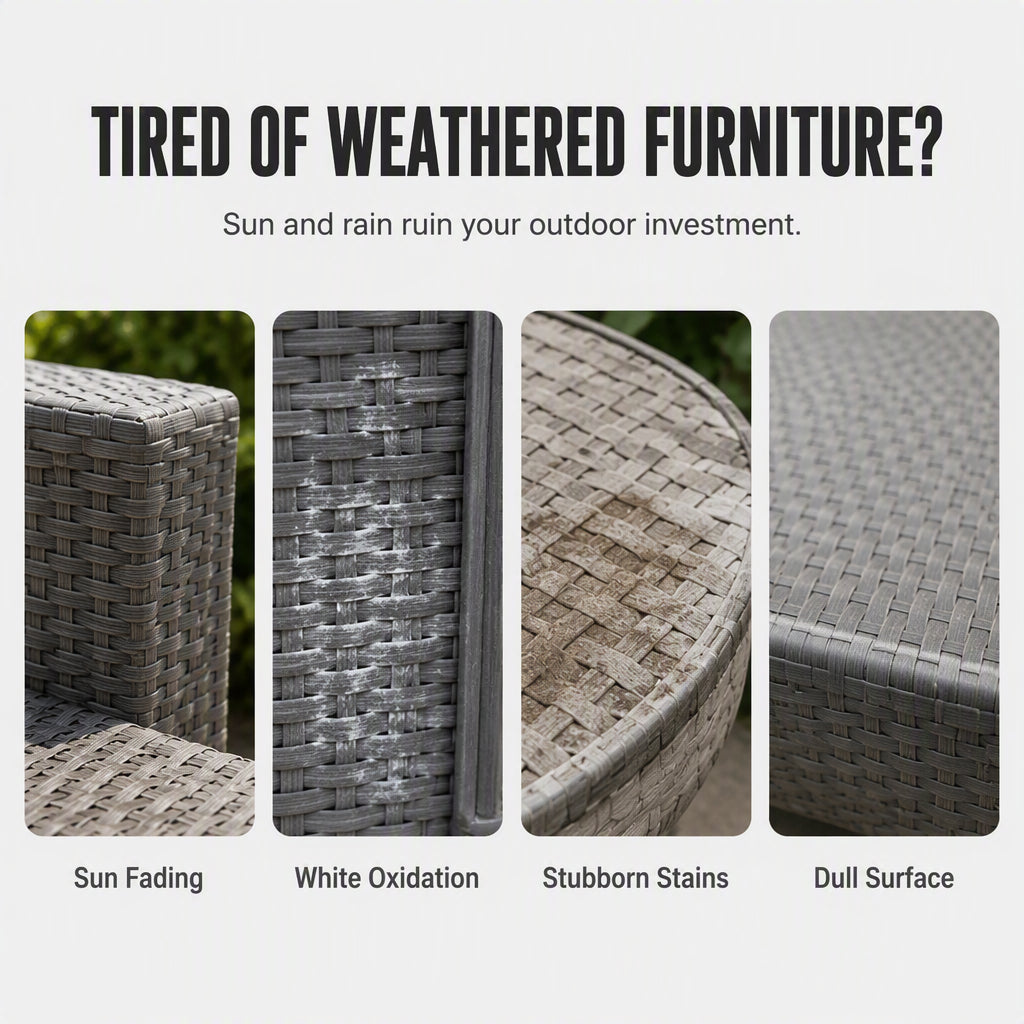 🥳2026 HOT SALE🥳💞50K+ SOLD! 🌿✨ 50% OFF! Outdoor Furniture Renewal Paste – Revives faded, oxidized resin furniture. Restores vibrant colour & shine – no need to buy new! 🛋️💪