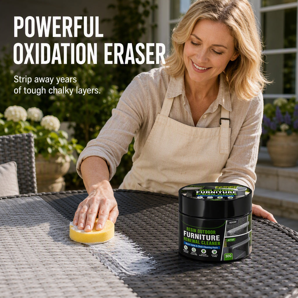 🥳2026 HOT SALE🥳💞50K+ SOLD! 🌿✨ 50% OFF! Outdoor Furniture Renewal Paste – Revives faded, oxidized resin furniture. Restores vibrant colour & shine – no need to buy new! 🛋️💪