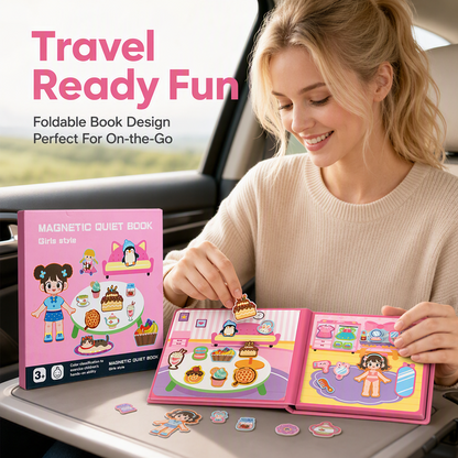 🥳2026 HOT SALE🥳💞50K+ SOLD! 🧩✨ 50% OFF! Kids Magnetic Quiet Book – Foldable scenes, magnetic play & educational fun. Boosts creativity & learning – perfect for boys & girls! 🎨🧒