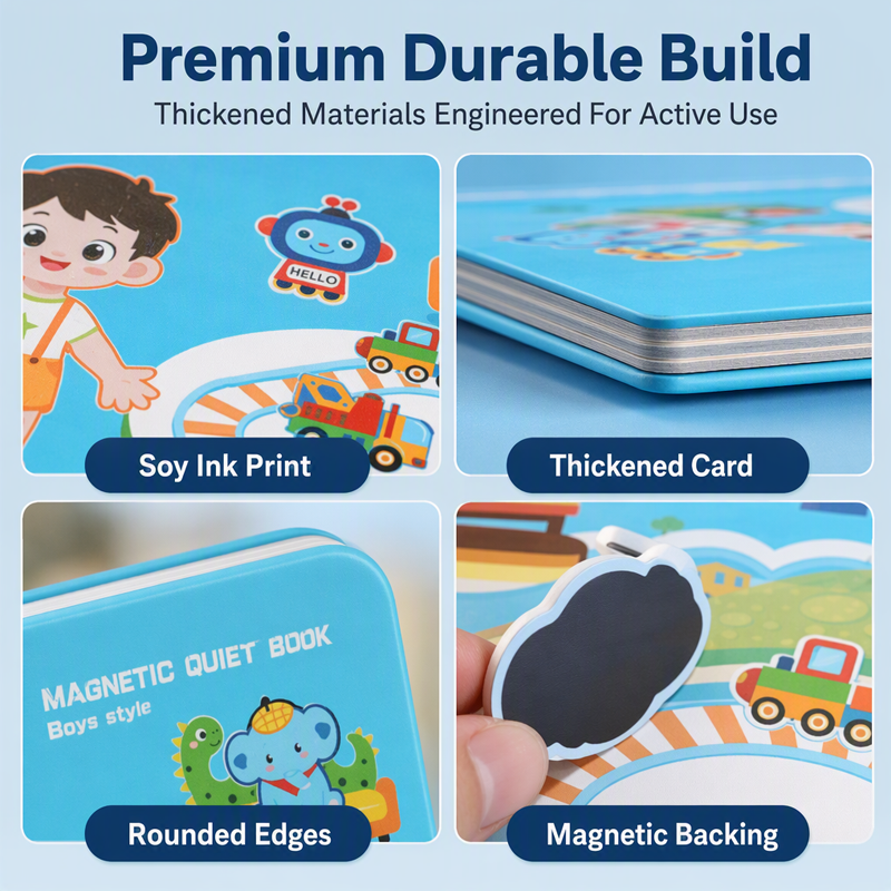 🥳2026 HOT SALE🥳💞50K+ SOLD! 🧩✨ 50% OFF! Kids Magnetic Quiet Book – Foldable scenes, magnetic play & educational fun. Boosts creativity & learning – perfect for boys & girls! 🎨🧒