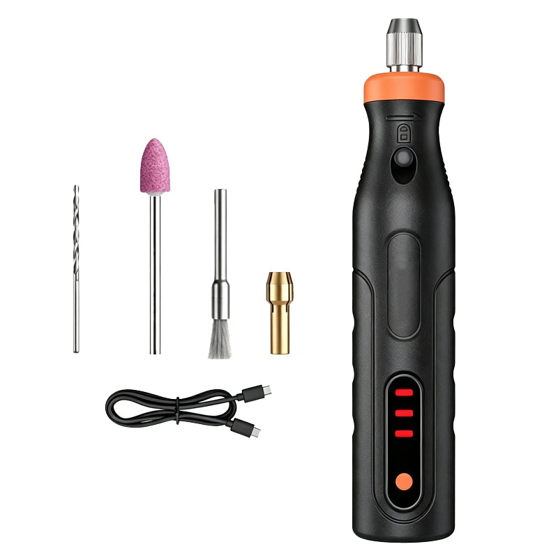🥳2026 HOT SALE🥳💞50K+ SOLD! 🛠️✨ 50% OFF! Mini Cordless Rotary Tool – 3‑speed, 4V battery, 100g lightweight. 40+ accessories for carving, polishing & drilling – endless DIY possibilities! 🔋💪