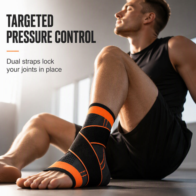 🥳2026 HOT SALE🥳💞50K+ SOLD! ⚡🛡️ 50% OFF! Elastic Adjustable Ankle Support Braces – Dual‑strap compression, breathable nylon fabric. Prevents rolling & sprains – perfect for running, basketball & gym! 🏃‍♂️💪