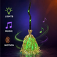 🥳2026 HOT SALE🥳💞50K+ SOLD! 🧹💚 50% OFF! Animated Witch Broom with Lights & Sounds – Walks across your porch, spooky laughter & green LED glow. Battery powered – perfect for Halloween displays! 🎃✨