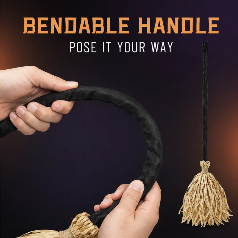 🥳2026 HOT SALE🥳💞50K+ SOLD! 🧹💚 50% OFF! Animated Witch Broom with Lights & Sounds – Walks across your porch, spooky laughter & green LED glow. Battery powered – perfect for Halloween displays! 🎃✨
