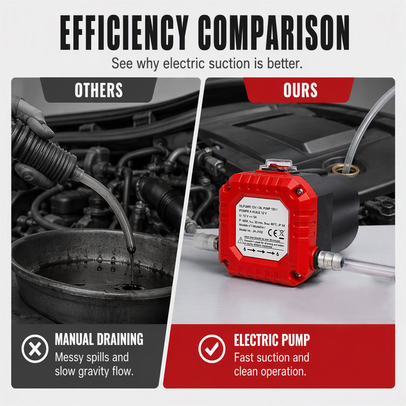 🥳2026 HOT SALE🥳💞50K+ SOLD! 🚗🔧 50% OFF! Portable Electric Oil Change Pump – powerful motor extracts engine oil fast, no garage needed. Compact & durable for cars & boats. DIY oil changes made easy! 🛡️💪