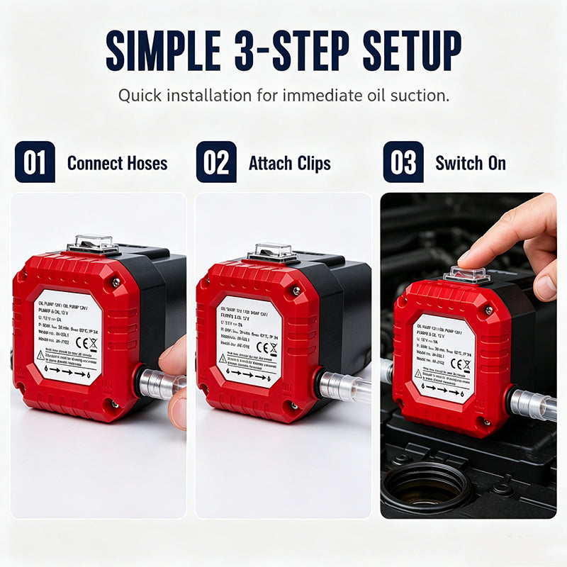 🥳2026 HOT SALE🥳💞50K+ SOLD! 🚗🔧 50% OFF! Portable Electric Oil Change Pump – powerful motor extracts engine oil fast, no garage needed. Compact & durable for cars & boats. DIY oil changes made easy! 🛡️💪