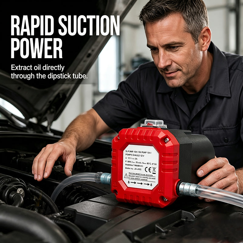 🥳2026 HOT SALE🥳💞50K+ SOLD! 🚗🔧 50% OFF! Portable Electric Oil Change Pump – powerful motor extracts engine oil fast, no garage needed. Compact & durable for cars & boats. DIY oil changes made easy! 🛡️💪