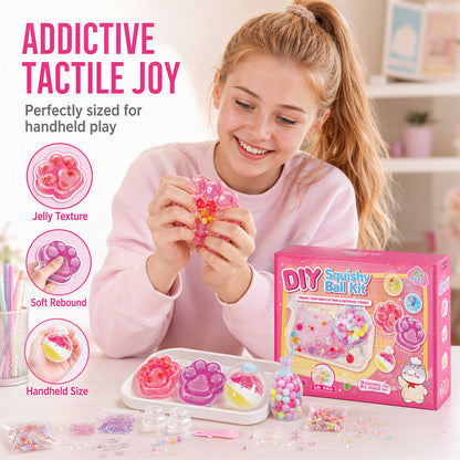 🥳2026 HOT SALE🥳💞50K+ SOLD! 🐱🧊 50% OFF! DIY Fried Ice Squishy Toy Kit – Cat claw design, crystal clear squishy fun. Creative sensory play & stress relief for kids – from £16.99! Buy more, save more! 🎨✨
