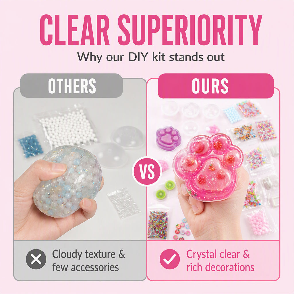🥳2026 HOT SALE🥳💞50K+ SOLD! 🐱🧊 50% OFF! DIY Fried Ice Squishy Toy Kit – Cat claw design, crystal clear squishy fun. Creative sensory play & stress relief for kids – from £16.99! Buy more, save more! 🎨✨
