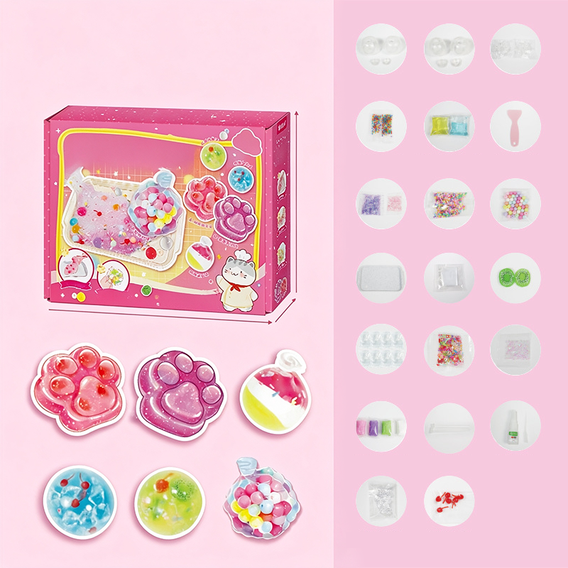 🥳2026 HOT SALE🥳💞50K+ SOLD! 🐱🧊 50% OFF! DIY Fried Ice Squishy Toy Kit – Cat claw design, crystal clear squishy fun. Creative sensory play & stress relief for kids – from £16.99! Buy more, save more! 🎨✨
