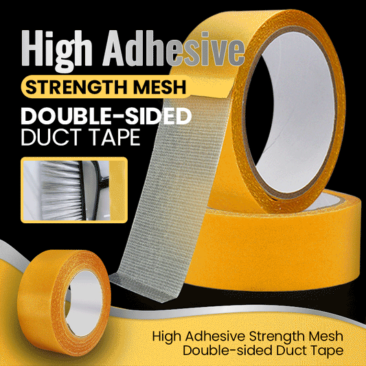 🥳2026 HOT SALE🥳💞50K+ SOLD! ✅✨ 50% OFF! High Adhesive Strength Mesh Double-sided Duct Tape – No drilling, no residue – removes cleanly without damaging walls. Strong grip, heat resistant & invisible fit! 🏠🔧