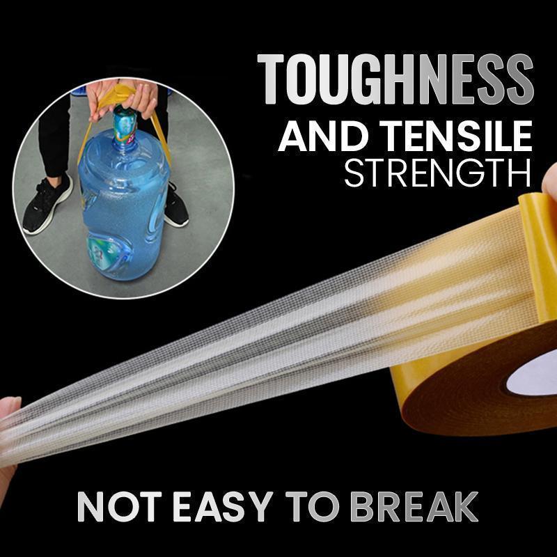 🥳2026 HOT SALE🥳💞50K+ SOLD! ✅✨ 50% OFF! High Adhesive Strength Mesh Double-sided Duct Tape – No drilling, no residue – removes cleanly without damaging walls. Strong grip, heat resistant & invisible fit! 🏠🔧
