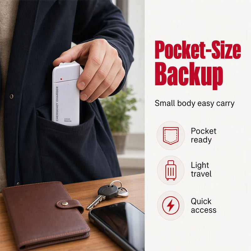 🥳2026 HOT SALE🥳💞50K+ SOLD! 💡📱 50% OFF! Portable AA Battery Charger – Emergency power bank + LED torch. From £6.99 – best value anywhere! Buy more & save – never get caught with a dead phone again! 🚗✅