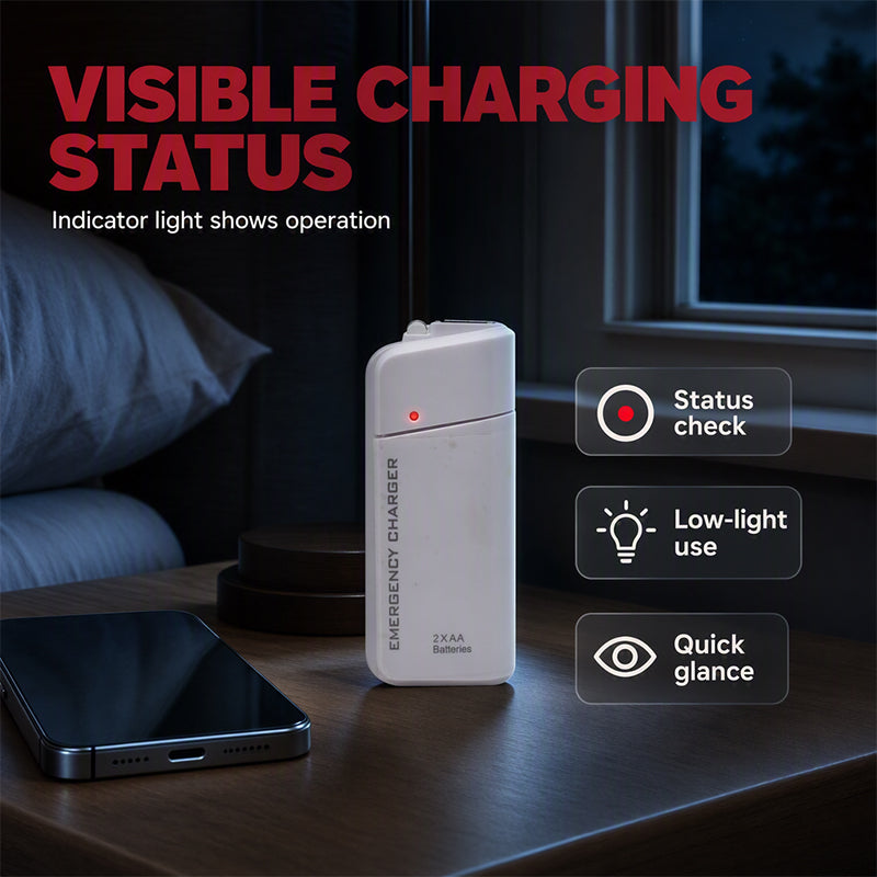 🥳2026 HOT SALE🥳💞50K+ SOLD! 💡📱 50% OFF! Portable AA Battery Charger – Emergency power bank + LED torch. From £6.99 – best value anywhere! Buy more & save – never get caught with a dead phone again! 🚗✅