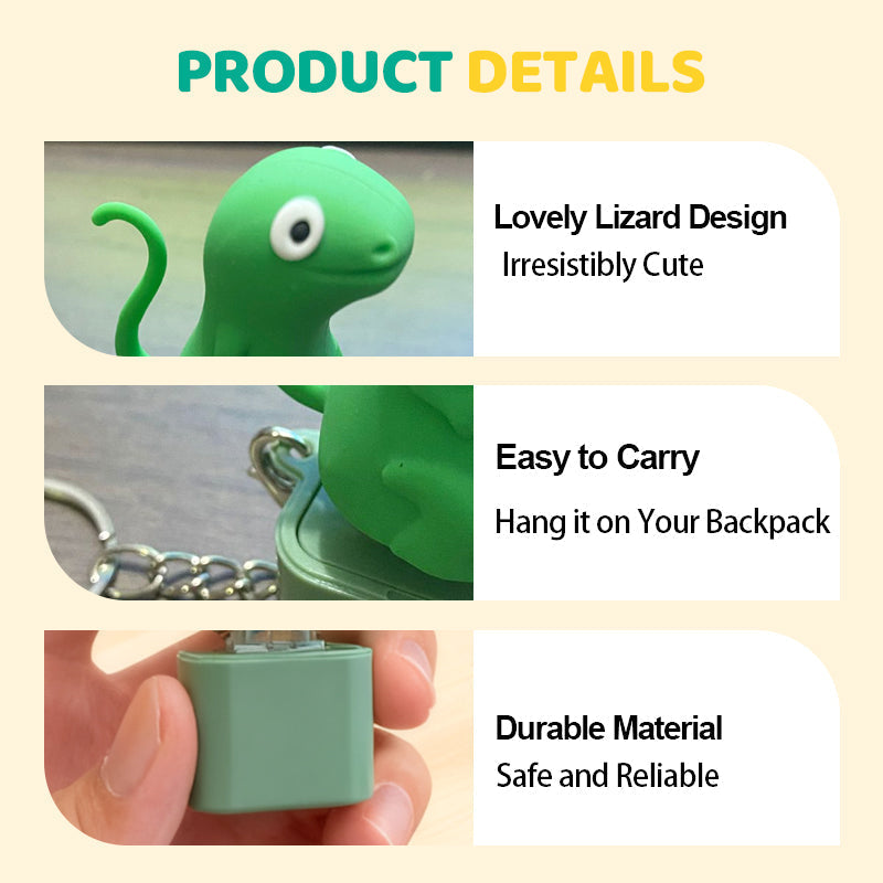 Lizard Stress Relief Fidget Keychain